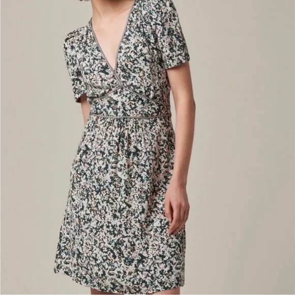 Sessun Jimama splatter v-neck dress - Picture 2 of 7